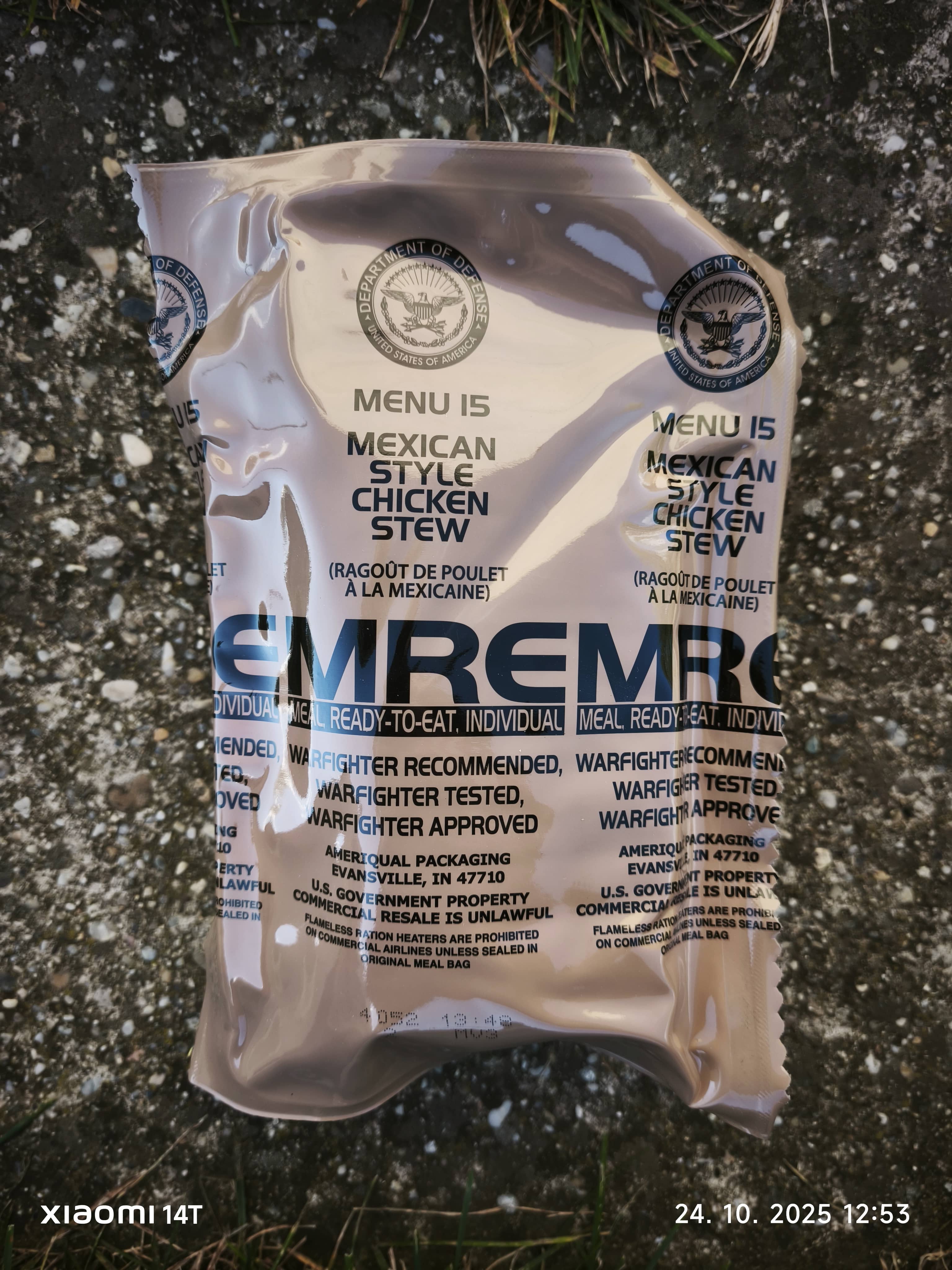Amerikai MRE Csomag
