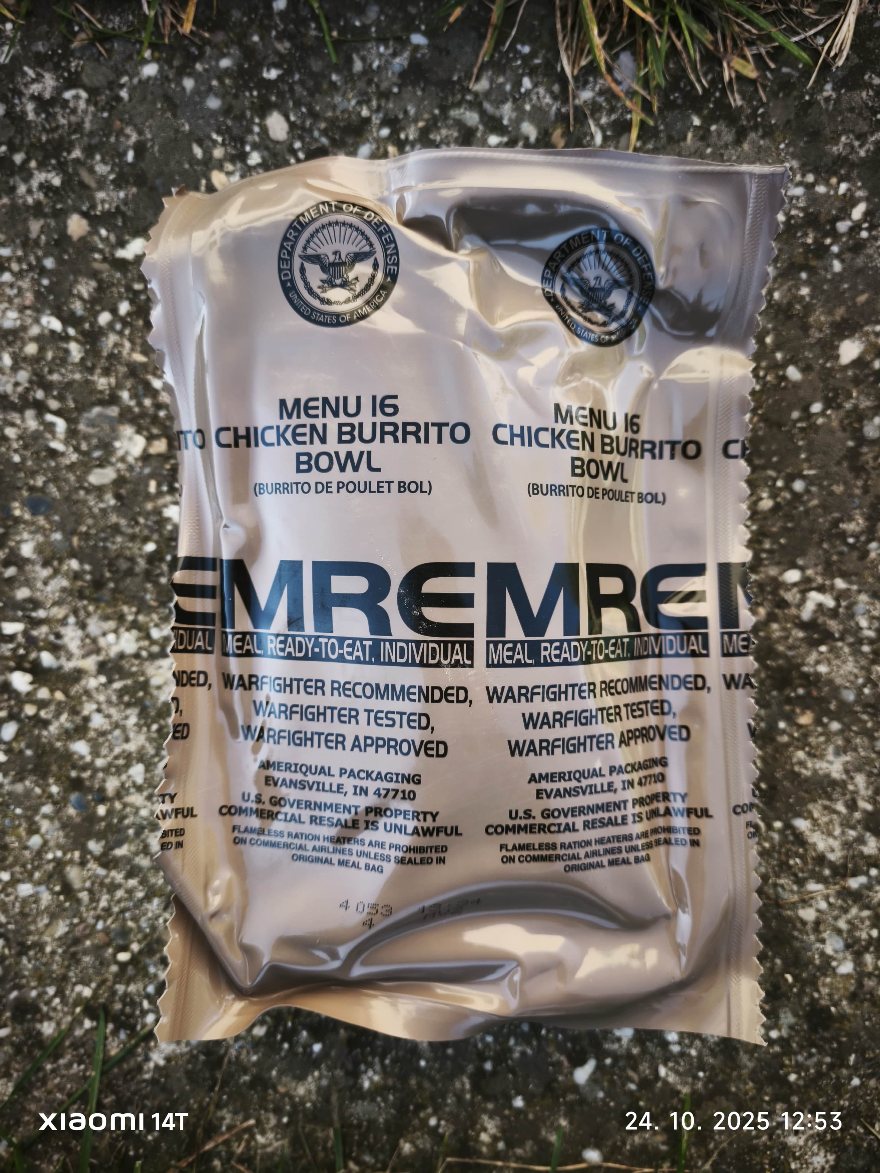 Amerikai MRE Csomag