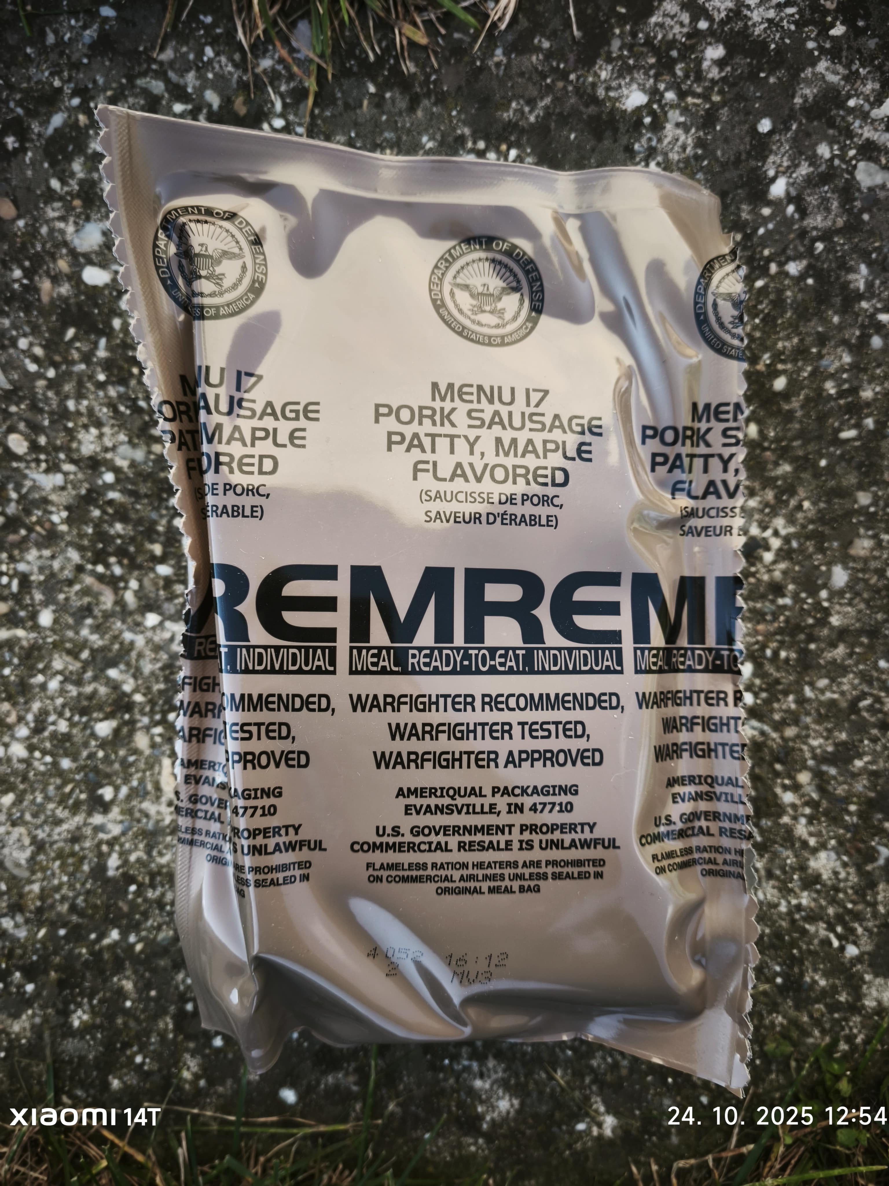 Amerikai MRE Csomag