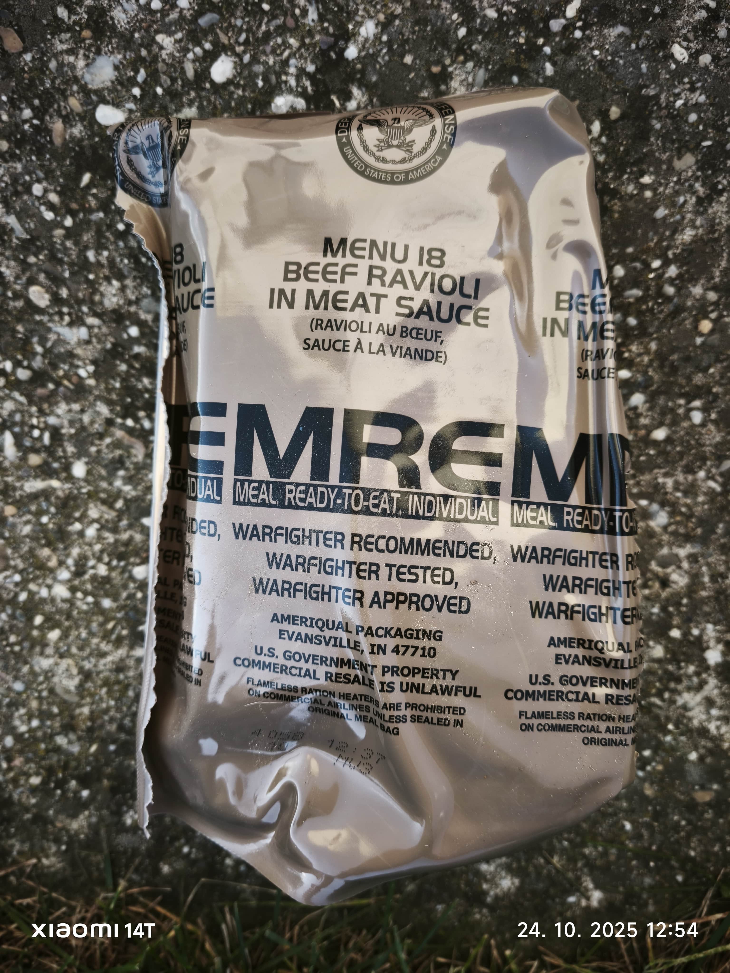 Amerikai MRE Csomag