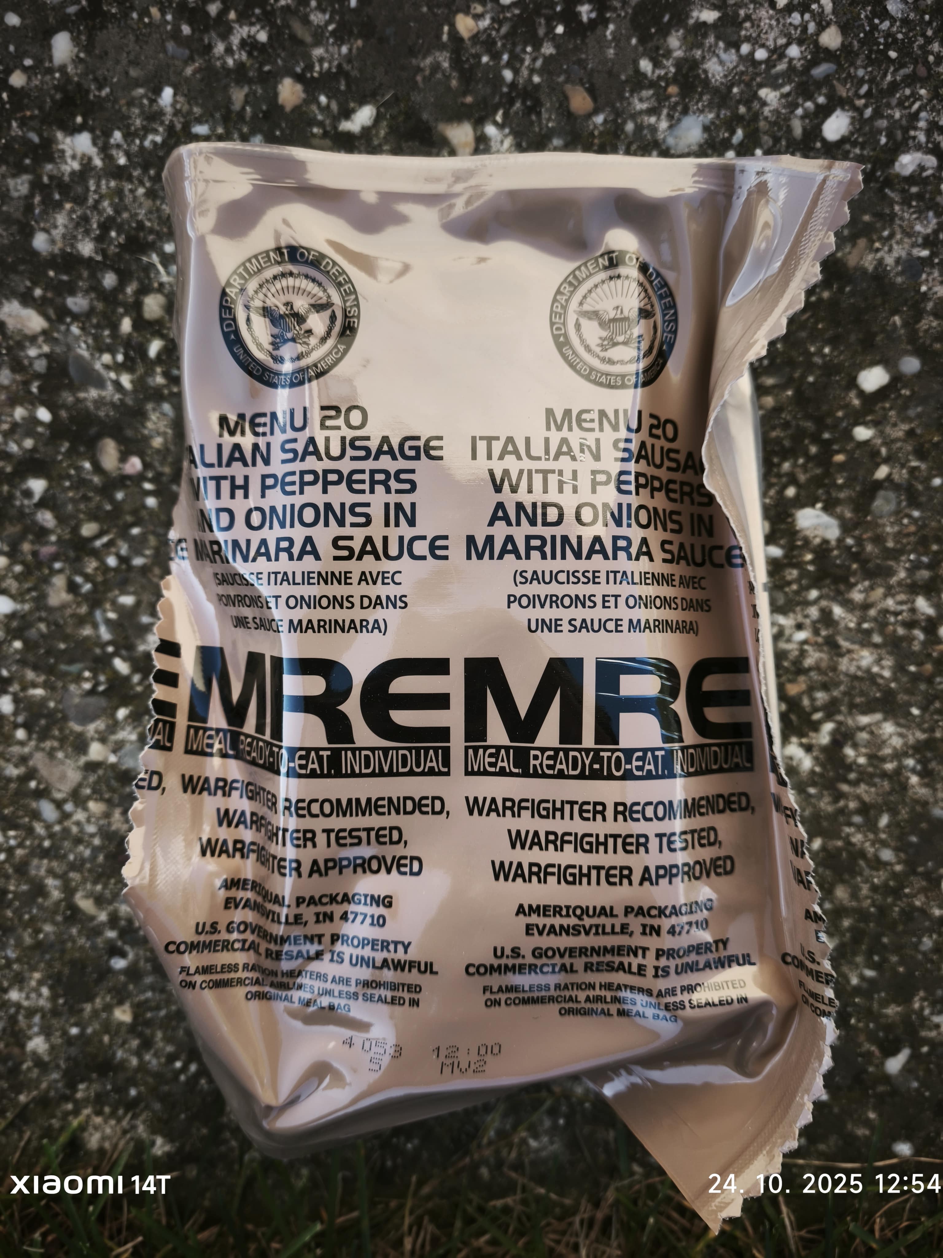 Amerikai MRE Csomag