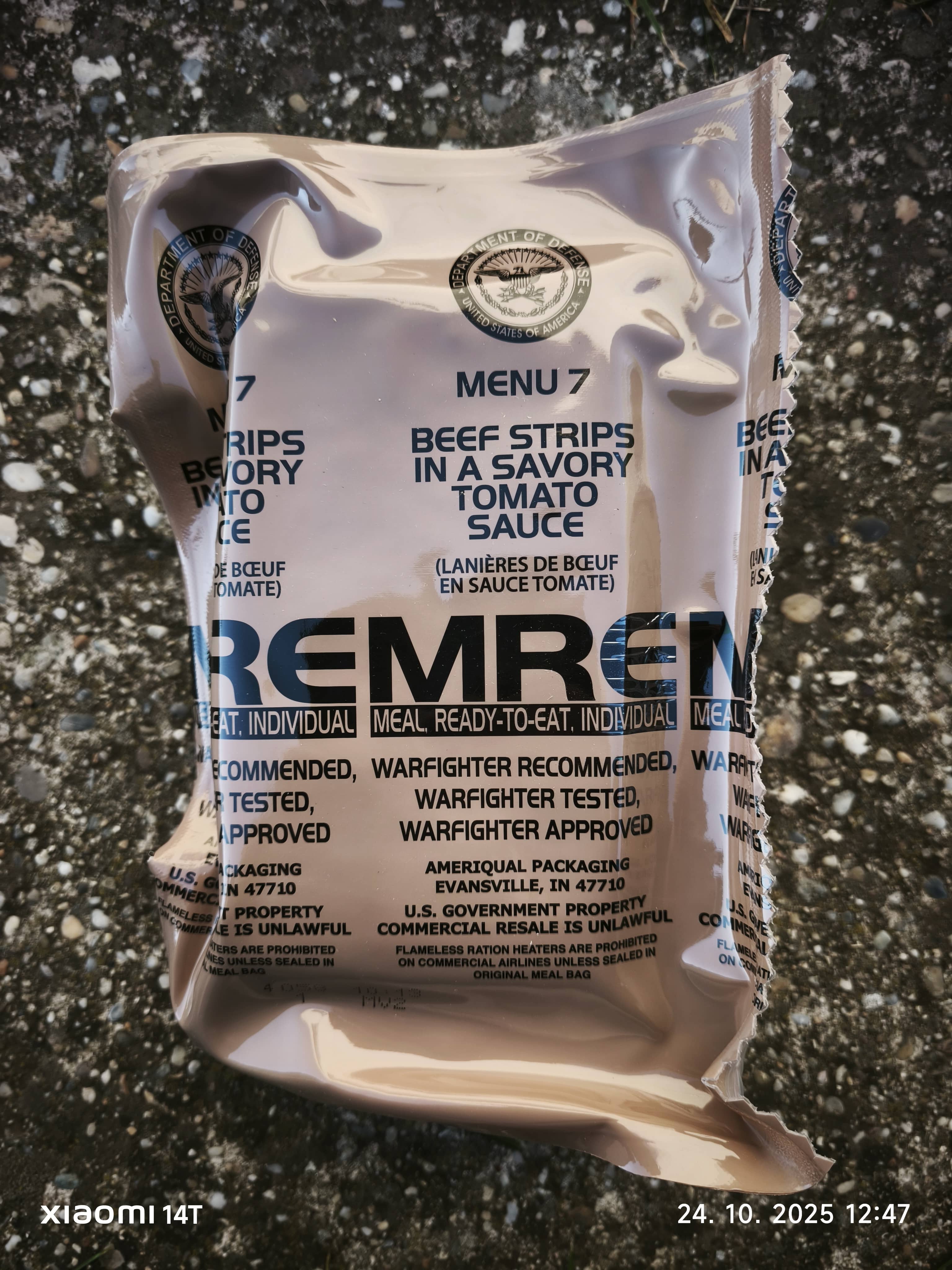 Amerikai MRE Csomag
