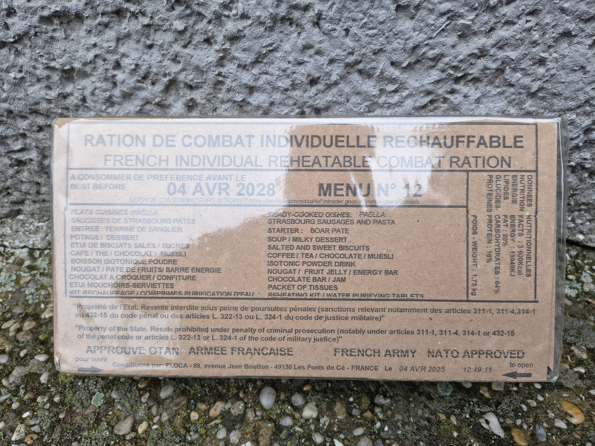 Francia MRE Csomag RCIR 24 órás Idegenlégiós Fejadag (Limitált)