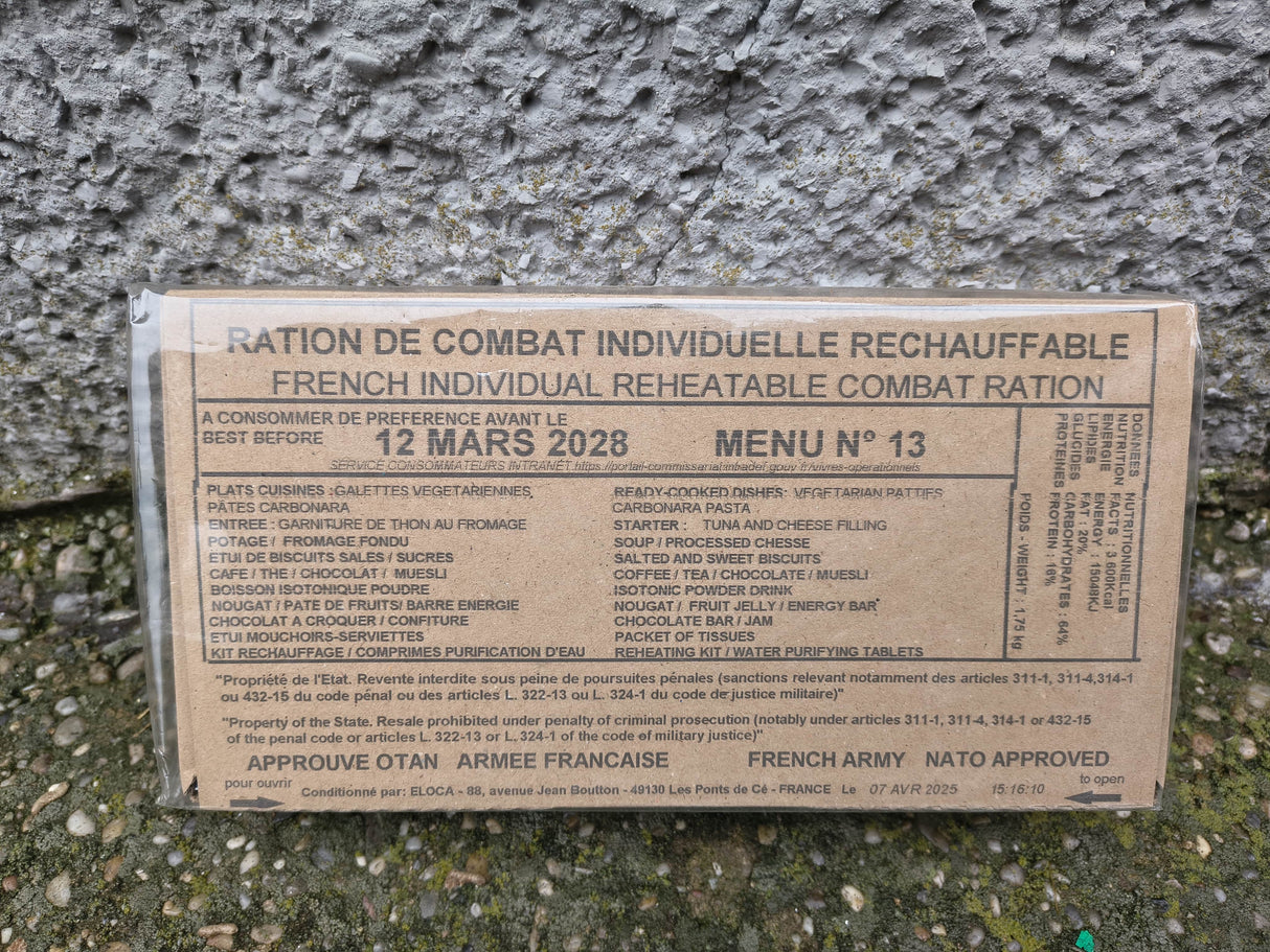 Francia MRE Csomag RCIR 24 órás Idegenlégiós Fejadag (Limitált)