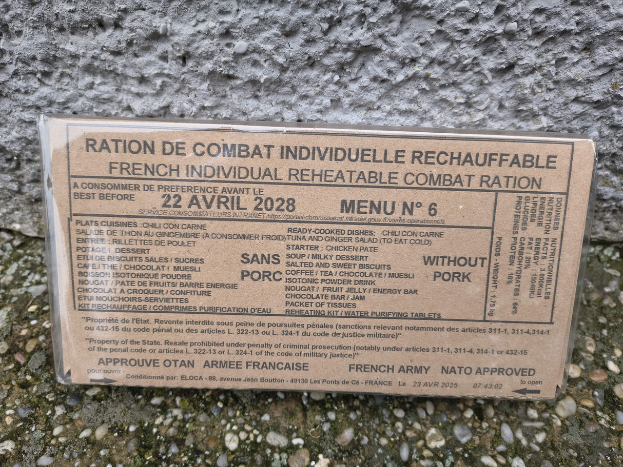 Francia MRE Csomag RCIR 24 órás Idegenlégiós Fejadag (Limitált)